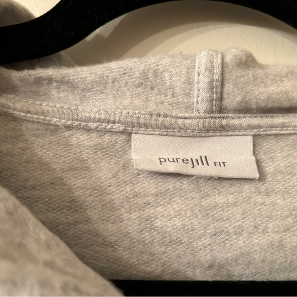 J. Jill fit Large light gray hoodie - Picture 4 of 7